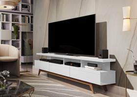 Rack Vivare Wood 1.8 GIGA Branco Acetinado Rack Vivare Wood 1.8 GIGA Branco Acetinado