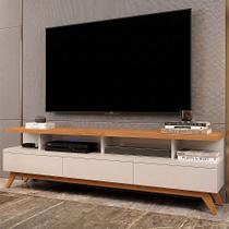 Rack Vivare Wood 1,80m Off White e Nature para Tv até 75 Polegadas com Nichos Rack Vivare Wood 1,80m Off White e Nature para Tv até 75 Polegadas com Nichos