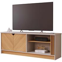 Rack Volpi para Tv Até 55 Polegadas 2 Portas Permobili Cor Nature Off White Rack Volpi para Tv Até 55 Polegadas 2 Portas Permobili Cor Nature Off White