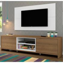 RackRustic e Painel para TV Metz Branco Madesa RackRustic e Painel para TV Metz Branco Madesa