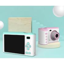 Racks de computador montagens criativas mini cartoon lente dupla câmera digital infantil gravador de vídeo slr esporte câmera digital brinquedo