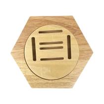 Racks De Exibição De Medalha Hexagonal De Madeira Em Forma De Favo De Mel 1-10 Unidades Suporte