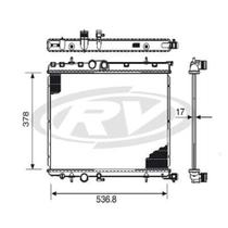 Radiador 206 2003 a 2005 Visconde 12751