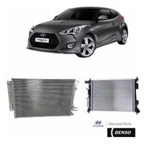 Radiador Automático Condensador Veloster 1.6 Original