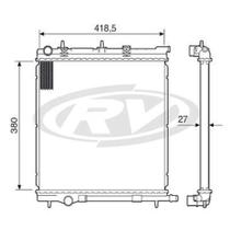 Radiador C3 2003 a 2021 Visconde 12771