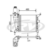 Radiador Celta 2000 a 2005 Visconde 12579