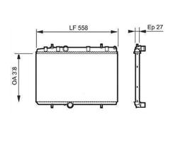 Radiador citroen peugeot 207 307 308 407 c3 c5 2003 a 2012
