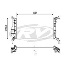 Radiador Classic 2011 a 2016 Visconde 12225