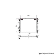 Radiador Clio ( 99 &gt ) / Logan / Sandero ( 07 - 14 ) 1.0 / 1.6 16V ( Nt - 4643.534 ) com Ar / Manual / Aluminio Mecanico