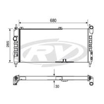 Radiador Corsa 1994 a 2011 Visconde 12562