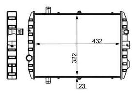 Radiador De Agua - Gol 1987 A 1994 / Parati 1987 A 1994 / Saveiro 1987 A 1994 - Cr 2142 000S