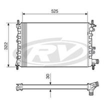 Radiador Escort 1993 a 1996 Visconde 12275