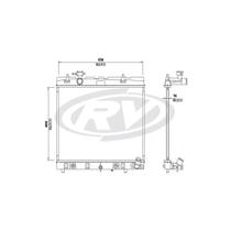 Radiador Etios 2016 a 2020 Visconde 12553 Radiador Etios 2016 a 2020 Visconde 12553