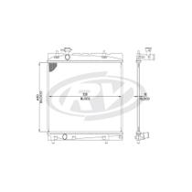 Radiador Etios Cross 2013 a 2016 Visconde 12556