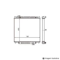 Radiador F250 / F350 / F4000 MWM / Cummins ( 99 &gt ) com / sem Ar / Manual / Aluminio Brasado