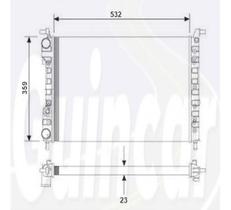 Radiador Fiat Uno Fiorino Fire Furgão 2010 2011 2012 Com Ar