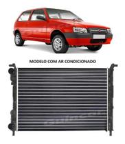 Radiador Fiat Uno Mille Fire Economy Flex Com Ar sem reservatorio