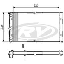 Radiador Ford Versailles 1991 a 1994 VISCONDE 12255 Radiador Ford Versailles 1991 a 1994 VISCONDE 12255