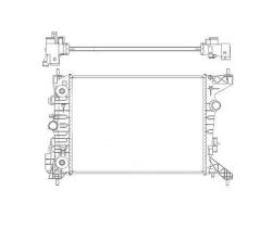 Radiador gm chevrolet cobalt onix prisma spin 2016 a 2022 - VISCONDE-MODINE