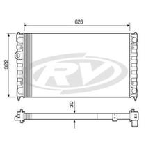 Radiador Golf 1991 a 1997 Visconde 12510