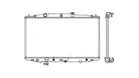 Radiador honda accord 2.4 com ar 2005 2006 2007 notus