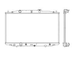 Radiador honda accord 2.4 com e sem ar 2003 a 2004 notus