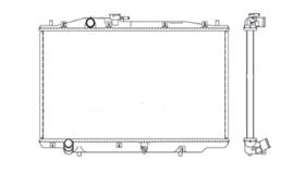 Radiador honda accord 3.0 com ar 2003 2004 2005 a 2007 notus