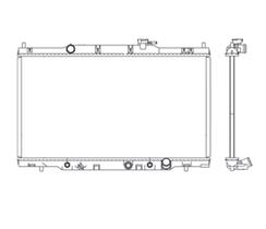 Radiador honda cr-v 2.0 2.4 com e sem ar 2000 a 2007 notus