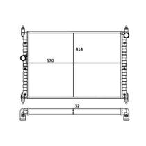 Radiador Kombi 2006 a 2013 Magneti Marelli RMM1076HVW