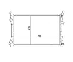 Radiador linea 1.9 2008 2009 2010 2012 2013 2014 2015