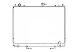 Radiador mitsubishi pajero full 3.2 automatico 2000 a 2021