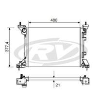 Radiador Mobi 2010 a 2024 Visconde 12542 Radiador Mobi 2010 a 2024 Visconde 12542