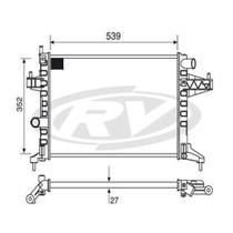 Radiador Montana 2003 a 2008 Visconde 12578 Radiador Montana 2003 a 2008 Visconde 12578