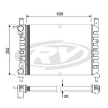 Radiador Parati 1987 a 1994 Visconde 12531