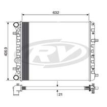 Radiador Polo 2006 a 2011 Visconde 12528