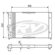 Radiador Quantum 1995 a 1995 Visconde 12501 Radiador Quantum 1995 a 1995 Visconde 12501