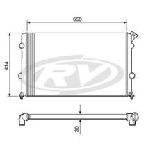 Radiador S10 1995 a 2000 Visconde 12561 Radiador S10 1995 a 2000 Visconde 12561