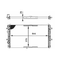 Radiador Seat Cordoba / Ibiza / Inca / Vw Volkswagen Polo Cl