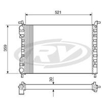 Radiador Siena 1999 a 2003 Visconde 12534