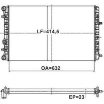 Radiador Spacefox 2006 a 2012 Valeo 735146R