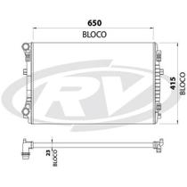 Radiador Volkswagen T-Cross 2019 a 2024 VISCONDE 12254