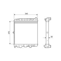 Radiador Vw Volksvagen Gol / Parati / Saveiro Sem Ar 1.0 Mi Radiador Vw Volksvagen Gol / Parati / Saveiro Sem Ar 1.0 Mi