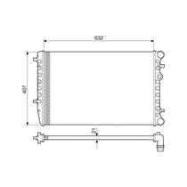 Radiador Vw Volkswagen Fox / Polo 1.0 / 1.6 2002 a 2006 Com