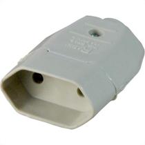 Radial Pino Femea 2P 10A Cinza - Kit C/10 Pc Radial Pino Femea 2P 10A Cinza - Kit C/10 Pc