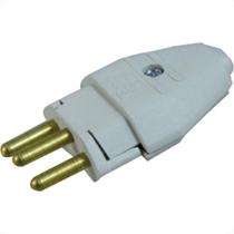 Radial Pino Macho 2P+T 10A Cinza - Kit C/10 Pc Radial Pino Macho 2P+T 10A Cinza - Kit C/10 Pc