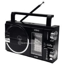 Radinho Portátil Modelo Antigo Analógico Para Idoso Am Fm Sw Com Entrada Auxiliar LE611