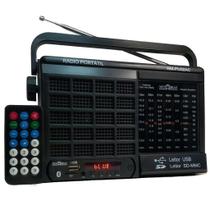 Rádio 7 Faixas / Bluetooth/ Cartão Micro Sd/ Usb E Controle - Motobras