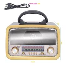 Radio Altomex Music Portátil Pequeno Recarregável USB AM/FM A-3199