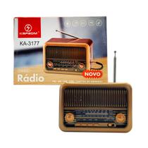 Rádio Am Fm Bluetooth Marca Kapbom Modelo Ka3177