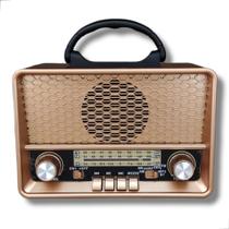 Radio Am Fm Bluetooth Retro Vintage Usb Madeira Antigo - Ministar